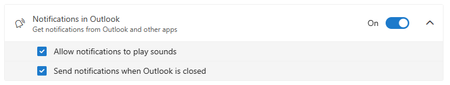 New Outlook notifications when the client is not launched | Microsoft ...