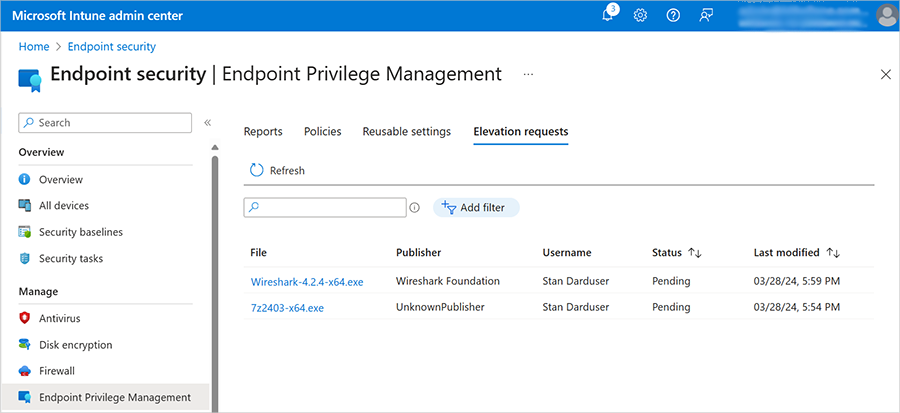 When needed, an end user can right click an application and select “run with elevated access.” They will then be asked to submit a business justification and validate their identity before submitting the request. Here, the end user writes, “I need to debug my app.”