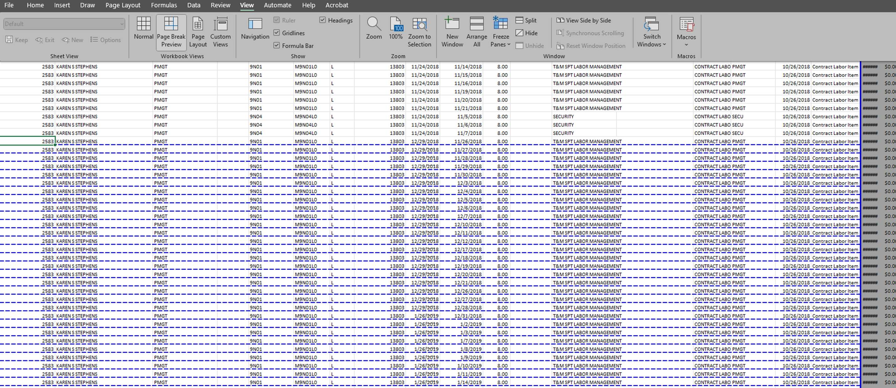 How to eliminate automatic page breaks | Microsoft Community Hub
