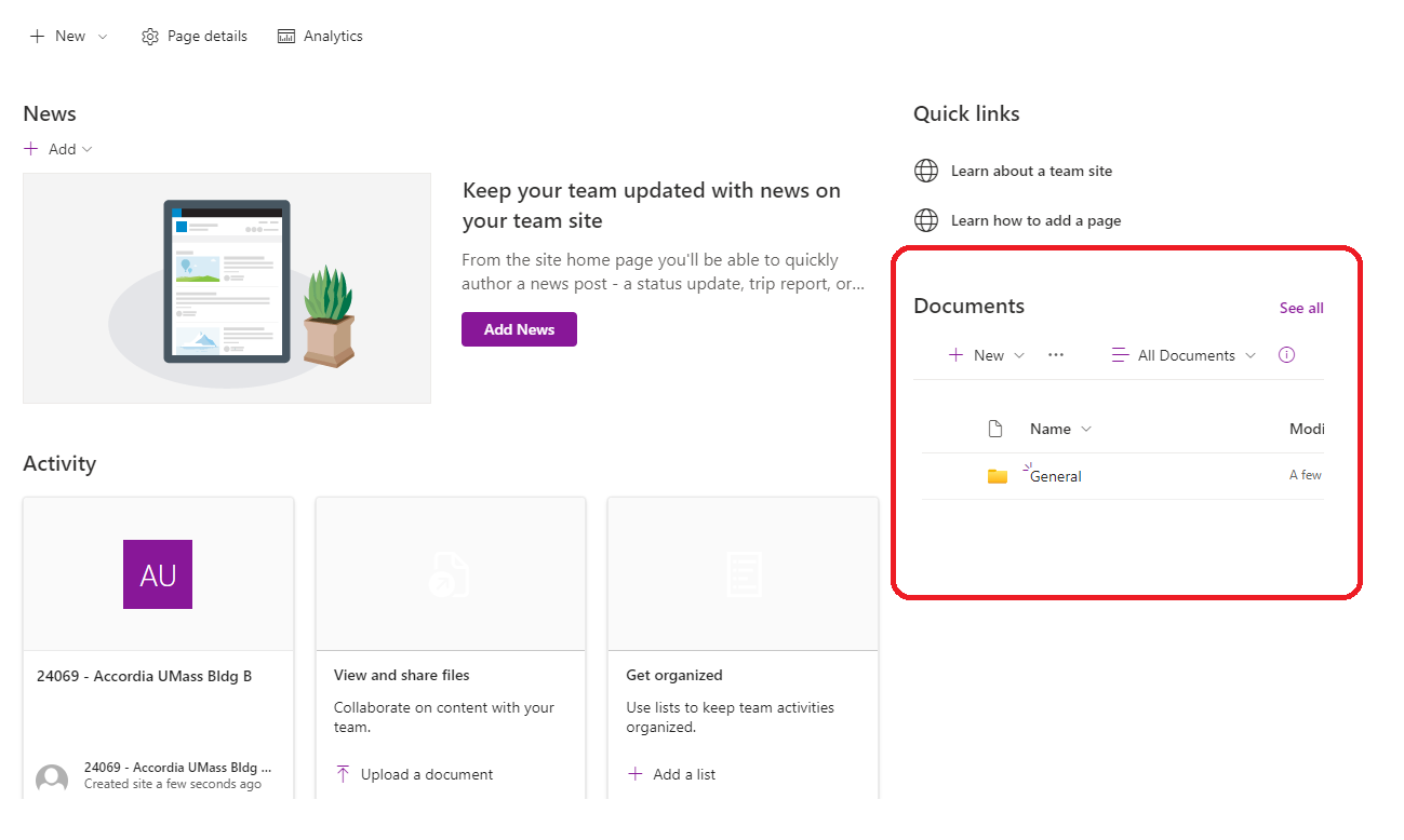 Sharepoint template - remove documents from home page | Microsoft ...