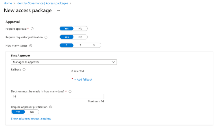 Figure 3: Approval settings.