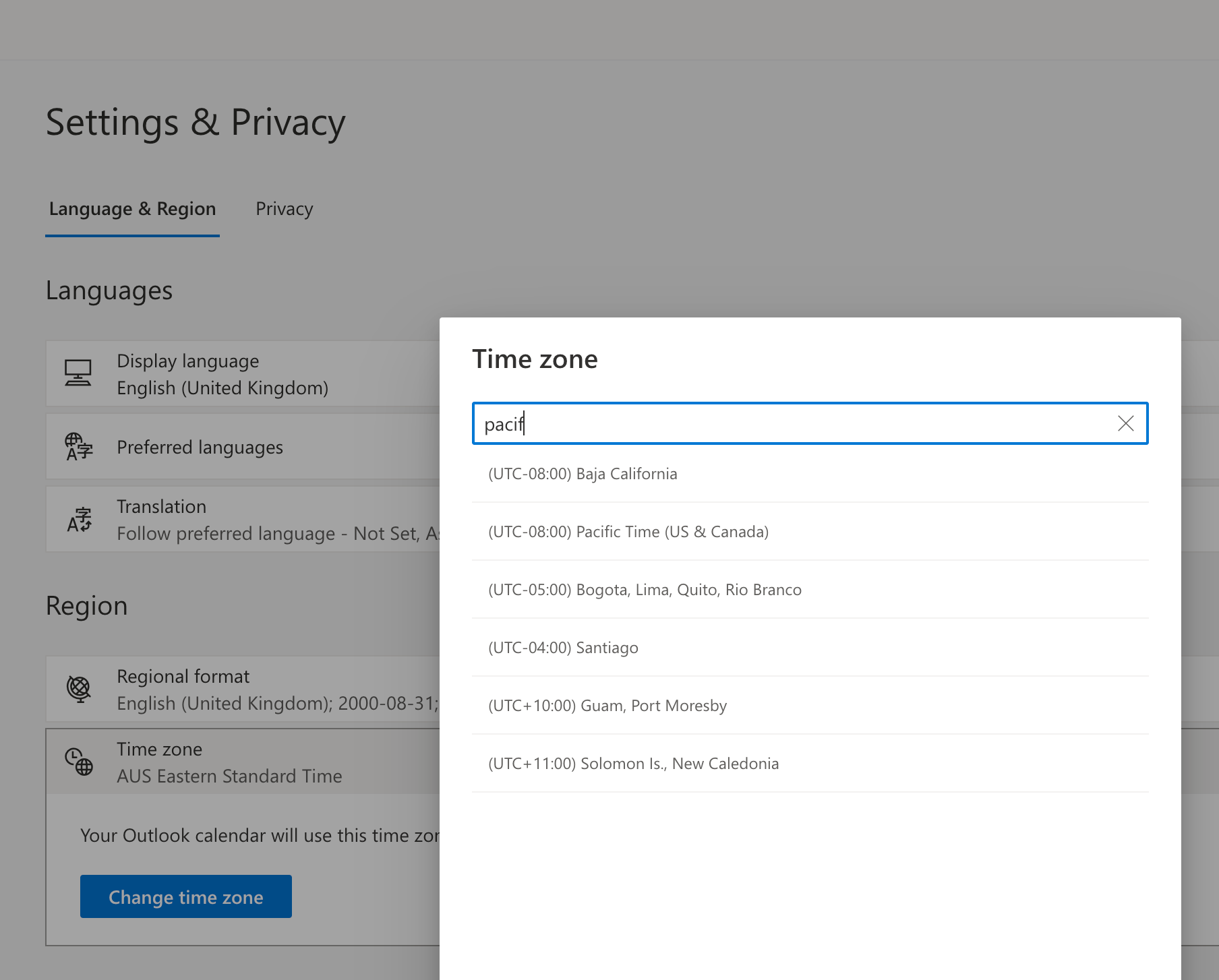 Pacific Daylight Time (PDT) not available on Microsoft 365 | Microsoft  Community Hub