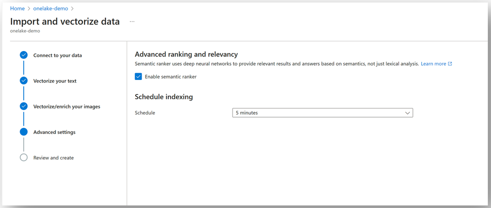 Figure 9 - Advanced settings