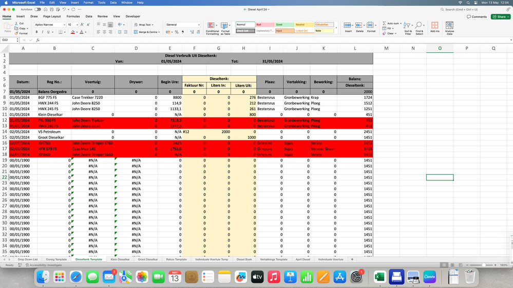 Irrelevant data marked in red.