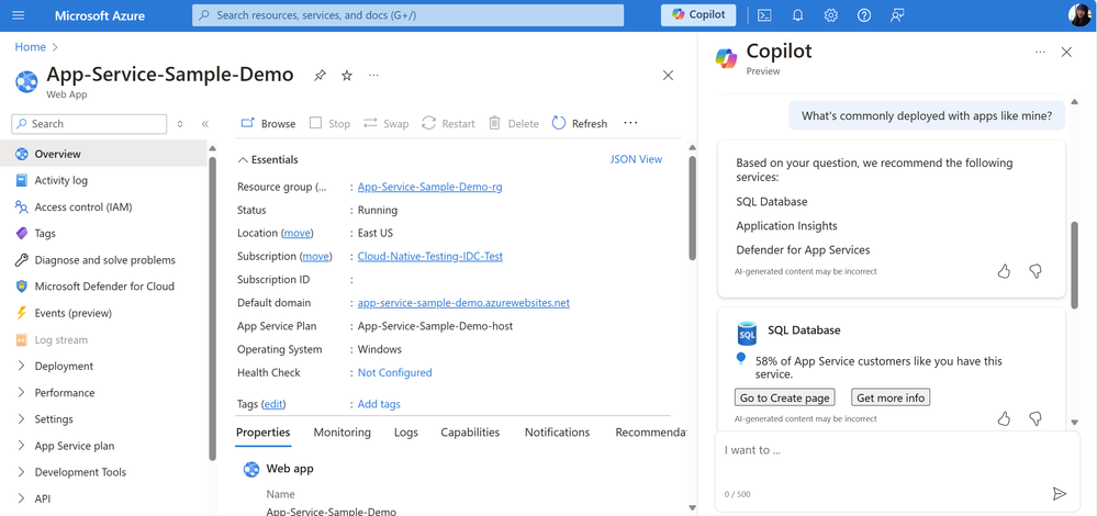 Azure Better Together in Copilot