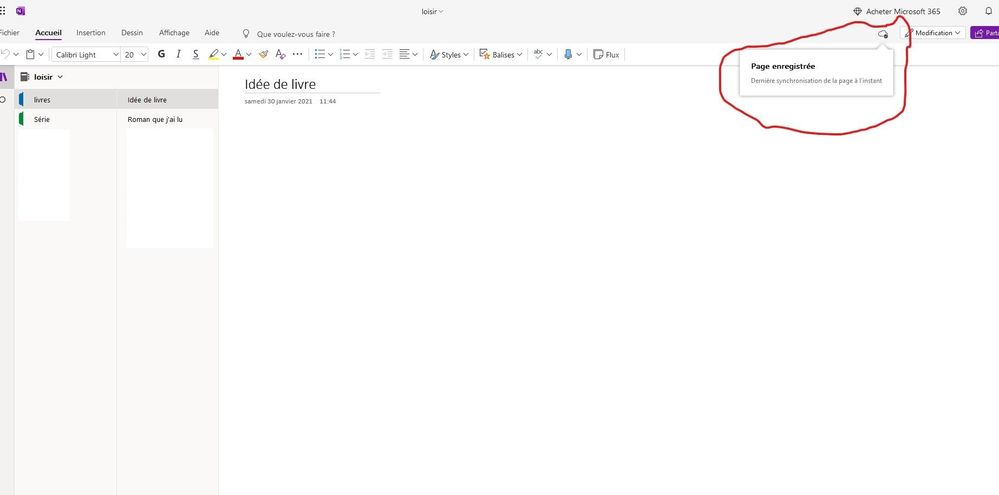 Bloc-note sync online