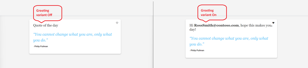 Off & On variants in UI shown side by side
