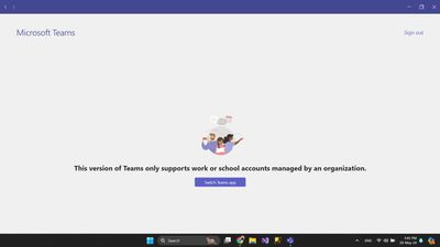 Problem of store and website version on teams