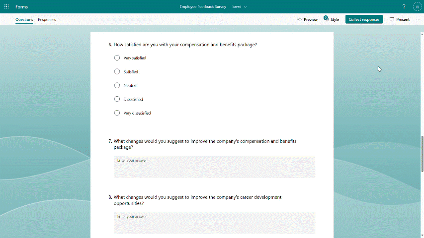 Rewrite questions with Copilot
