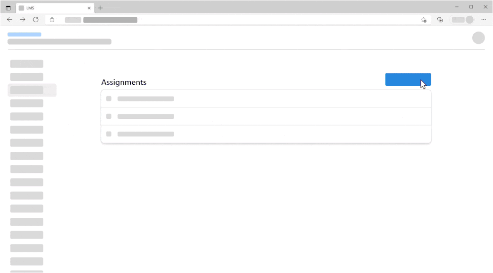 Create and link Teams assignments in an LMS course.