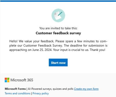 Customized invitation message in Outlook