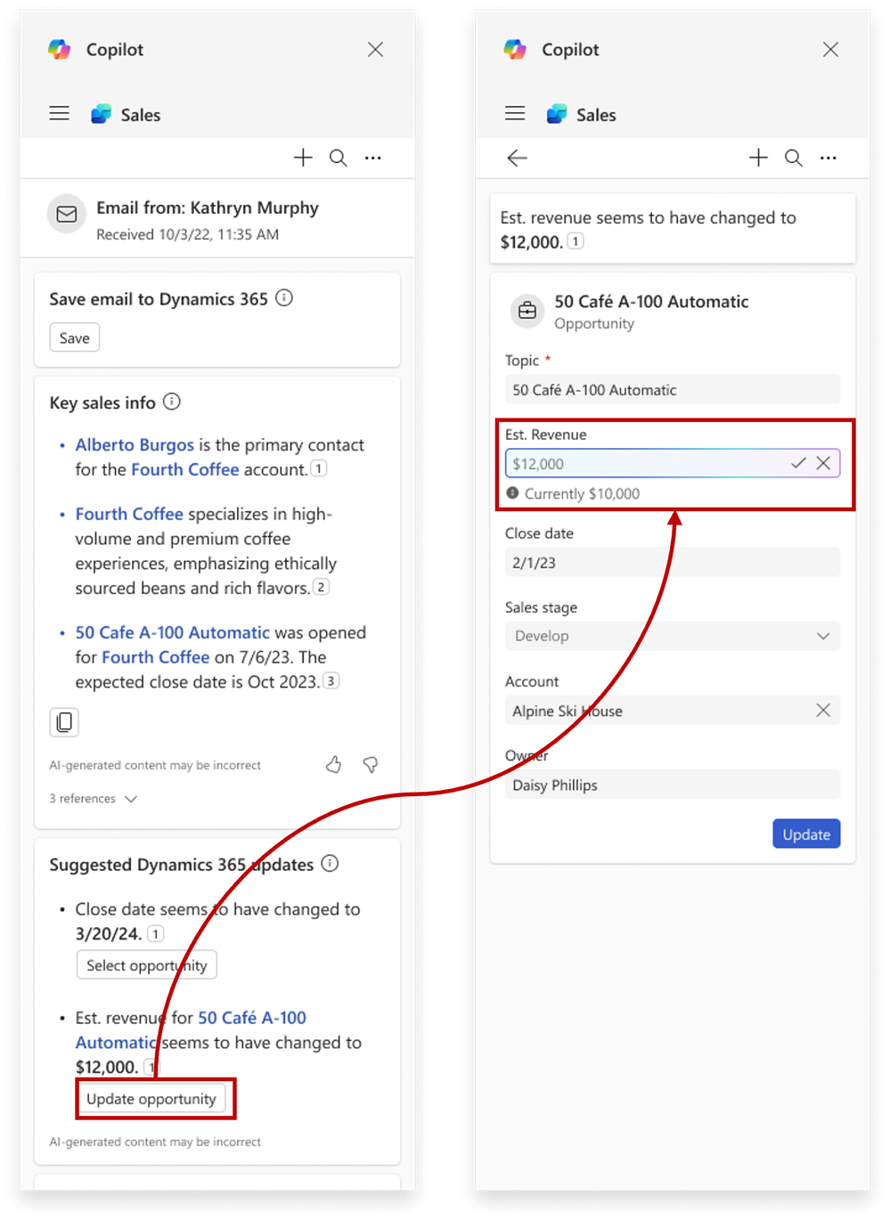 Screenshot showing an example of how inline updates are fully available.