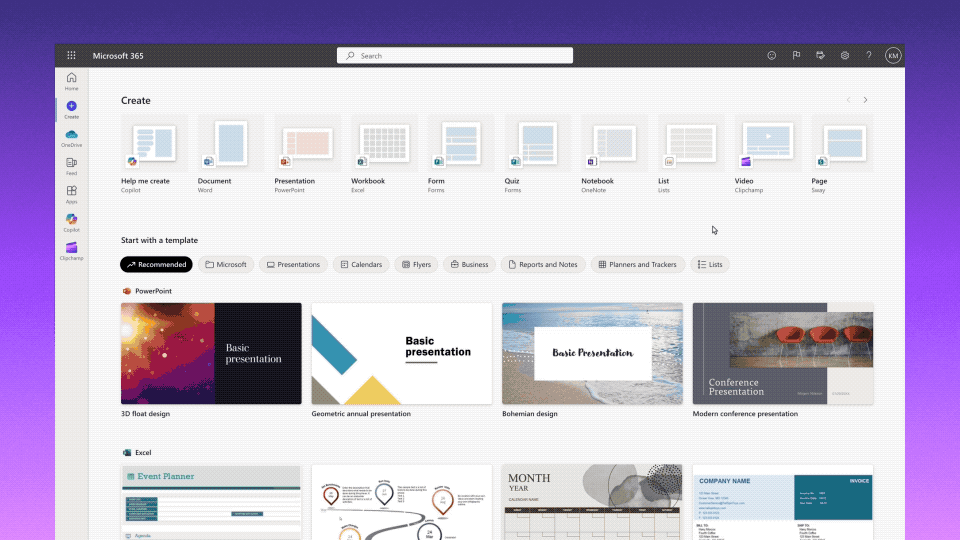 Accessing Clipchamp for education.gif
