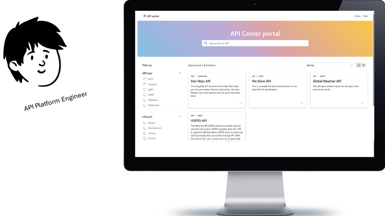 API Center portal