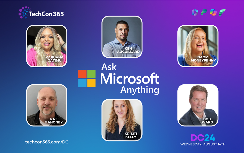 Microsoft AMA (Ask Microsoft Anything) planned for TechCon365 - D.C.