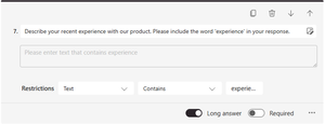 Set input must contain a specific word