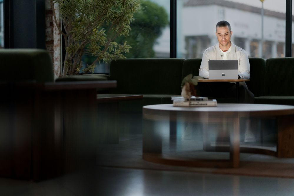 Surface devices like Surface Pro 10 help secure your experience, no matter where you work.