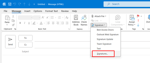 Click Signatures in Outlook.png