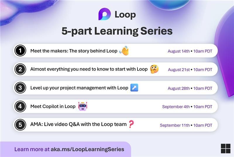 Microsoft Loop | 5-Part Learning Series.