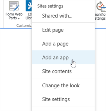 Adding an app. Source: support.microsoft.com