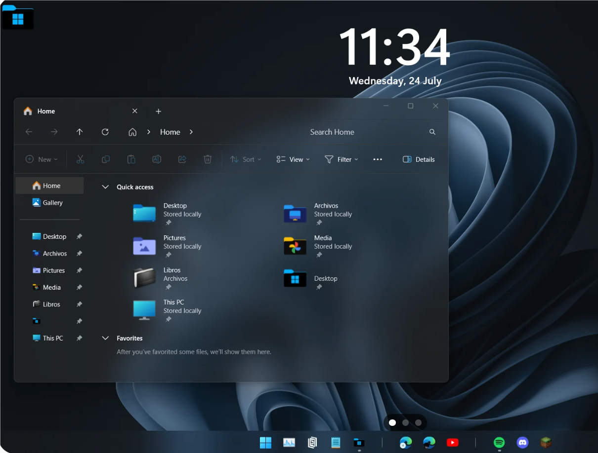 Is this the dark theme that comes with Windows 11? Microsoft