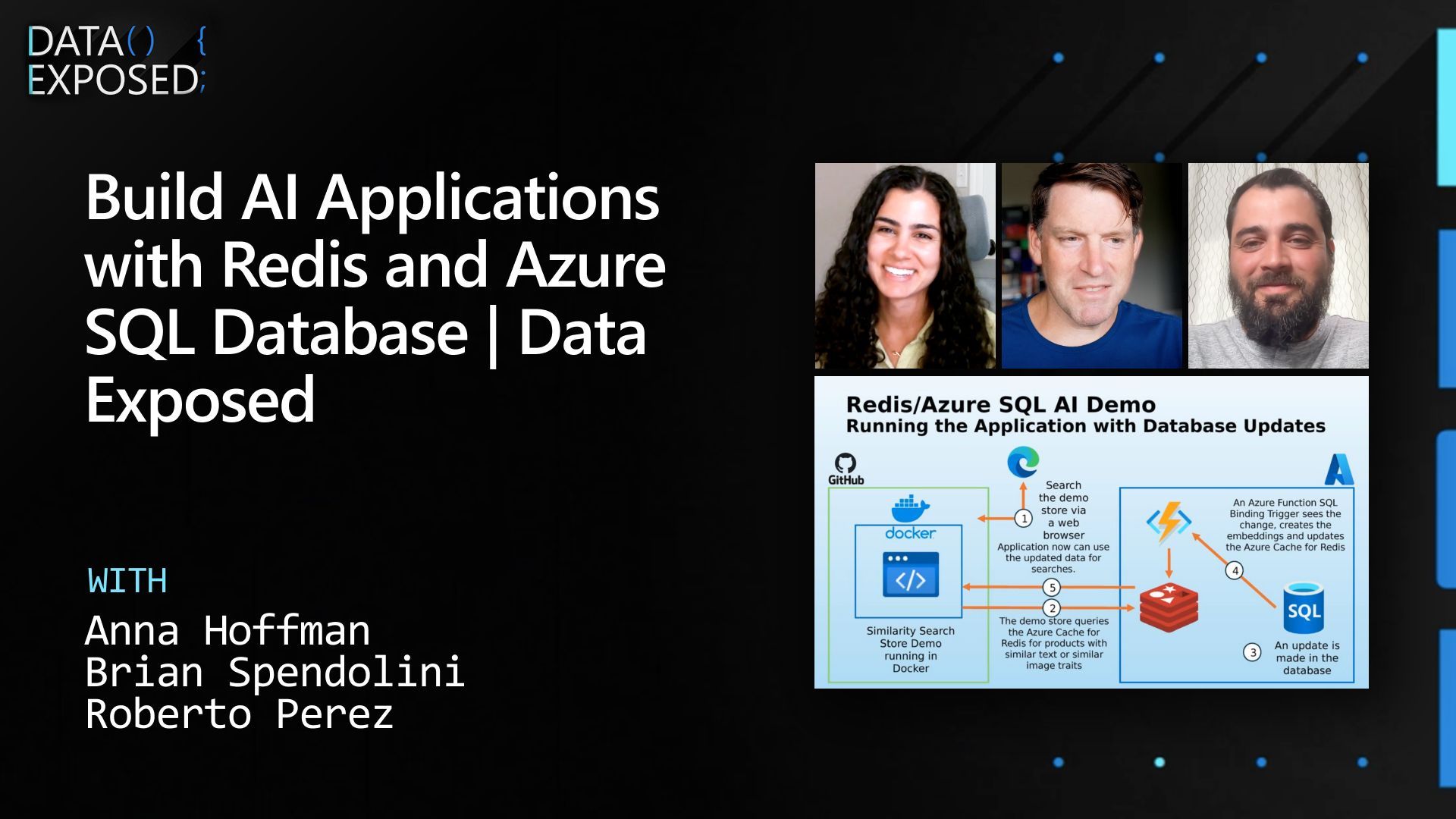 Build AI Applications with Redis and Azure SQL Database | Data Exposed ...