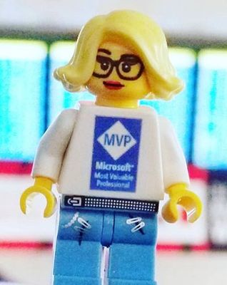 Lego figure of Sandra Johnson