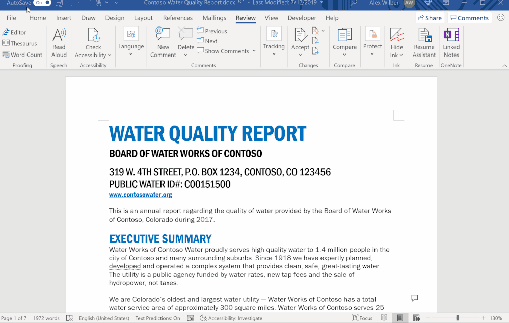 Enable Dark Mode feature in Word for Windows