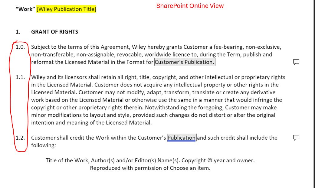 The same document looks different in SharePoint than the desktop App ...