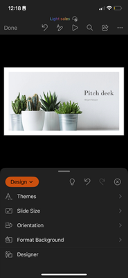 Home > Design > Orientation menu on iPhone