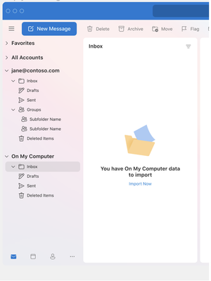 "On My Computer" folder contents