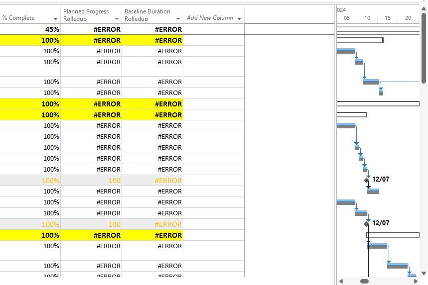 Microsoft Project Professional custom fields error before publishing ...