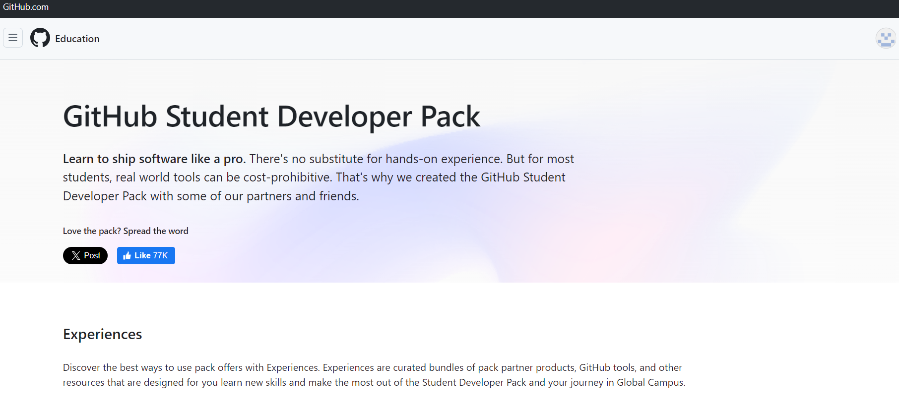 GitHub Student Developer Pack: An Unleashed Weapon for Tech Students