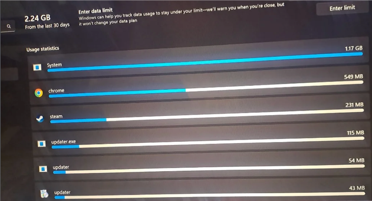 My laptop consumes too much data. How can i limit it? | Microsoft ...