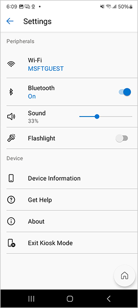 IT admins can limit the settings available to users, too.