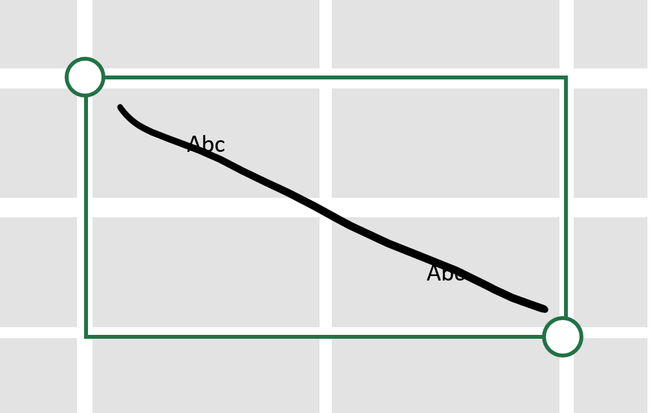 Use the straight line select gesture to select multiple cells in Excel for Windows