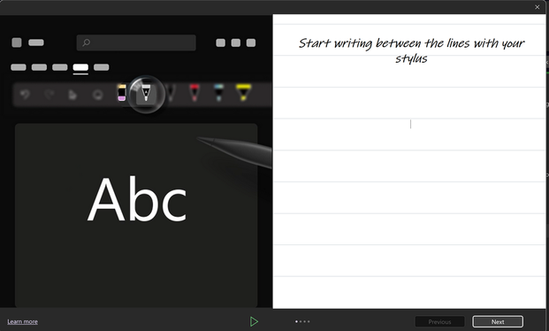 First page of the tutorial
