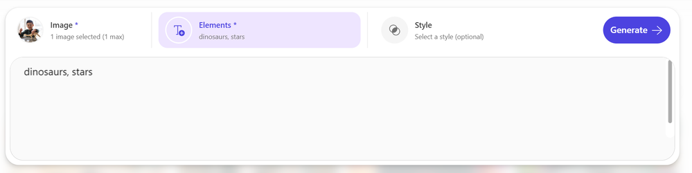 Elements tab in Designer