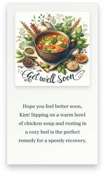 Sample greeting card