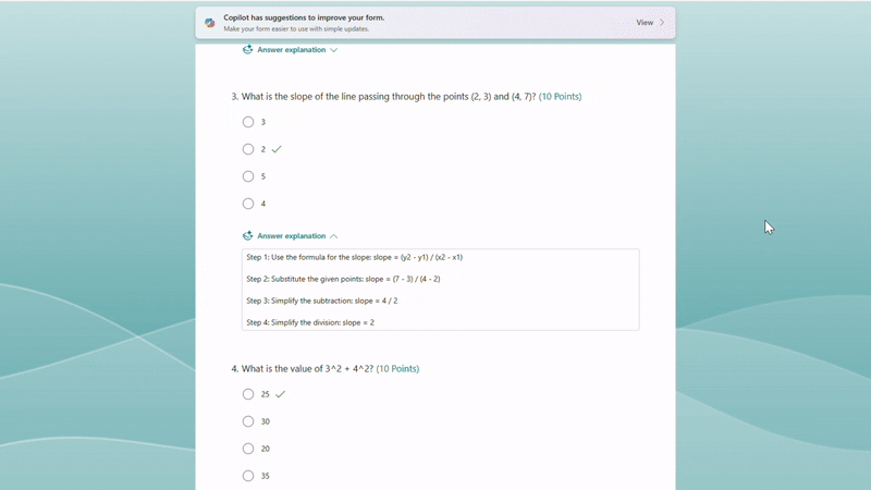 Rewrite questions and answer explanations