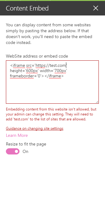 HTML Field Security - Group Sites | Microsoft Community Hub