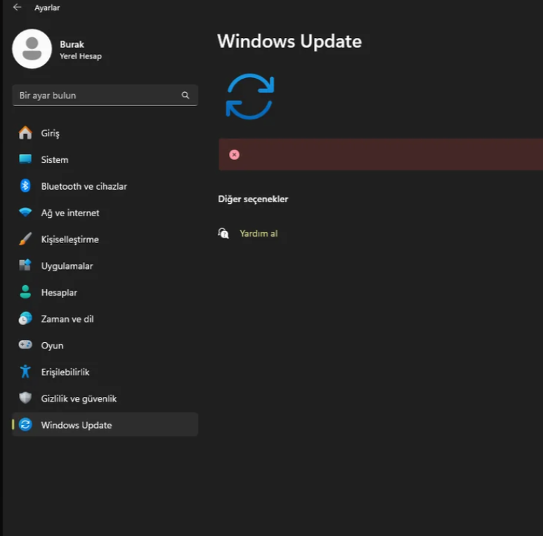 Clean install the lates built but unable to install the updates ...