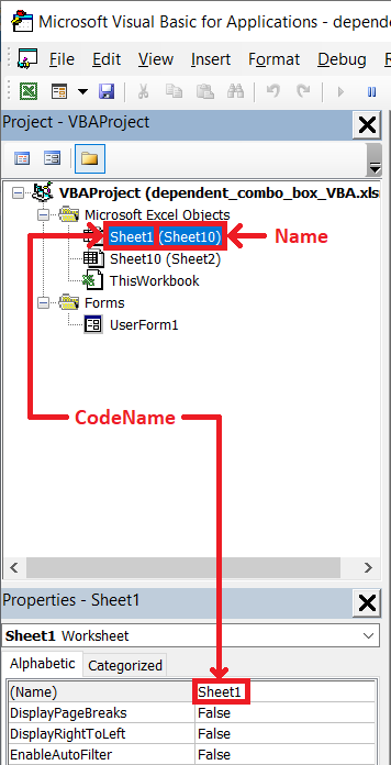 Sheet Name vs CodeName Property