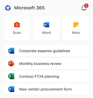 Large widget