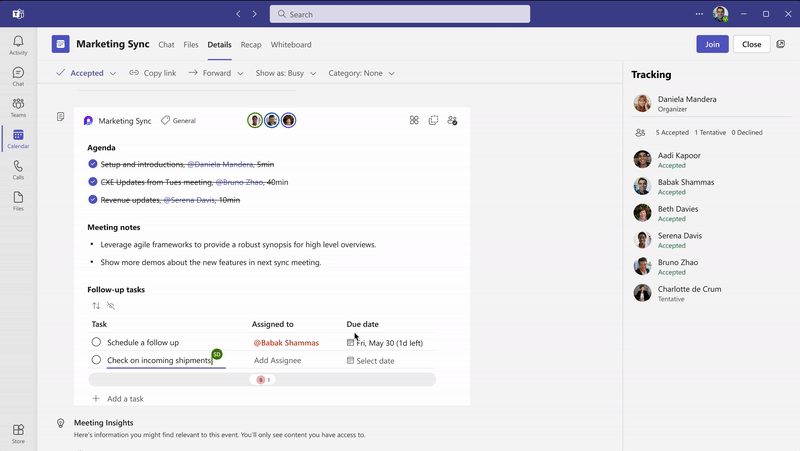 Track and manage tasks