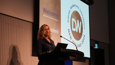 Microsoft Regional Director, Debbie Ireland, at the Digital Workplace Conference