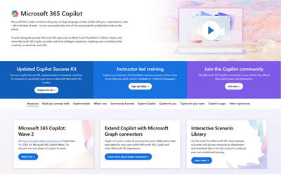 Copilot Hub on adoption.microsoft.com
