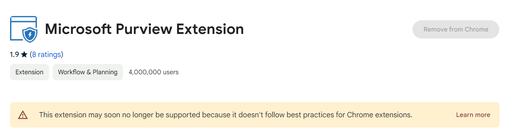 Purview Extension not working | Microsoft Community Hub