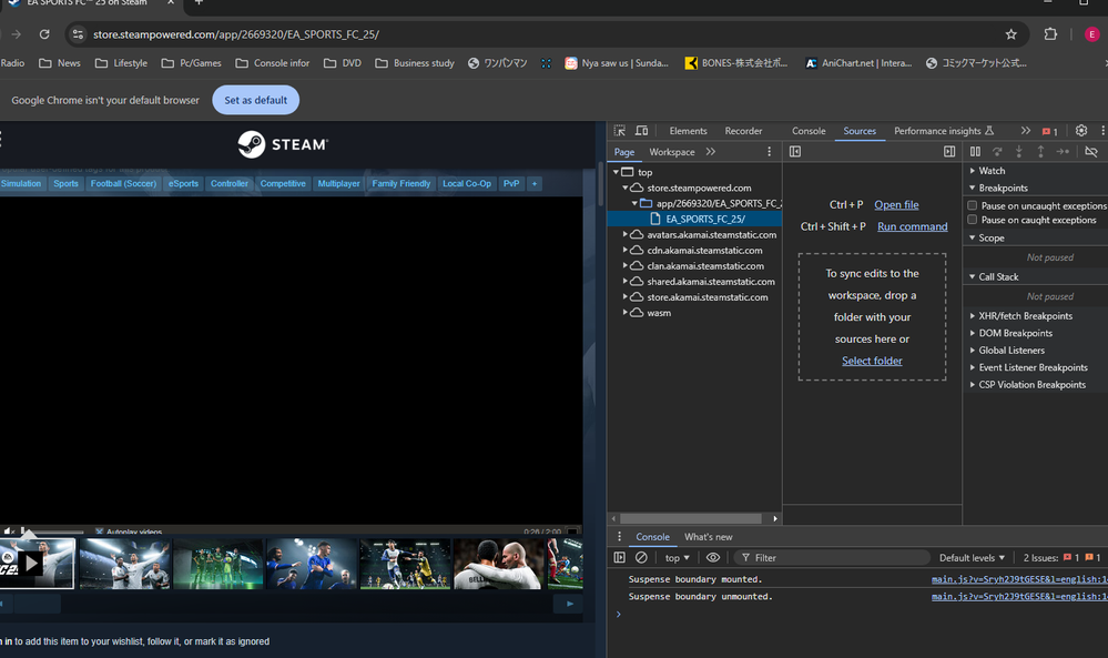 Chrome run fine you can see the audio playback bar