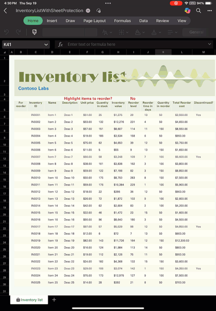 Manage Sheet Protection